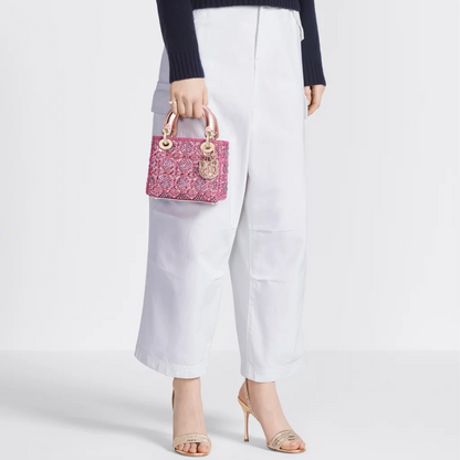 LADY DIOR MINI MIT PERLEN