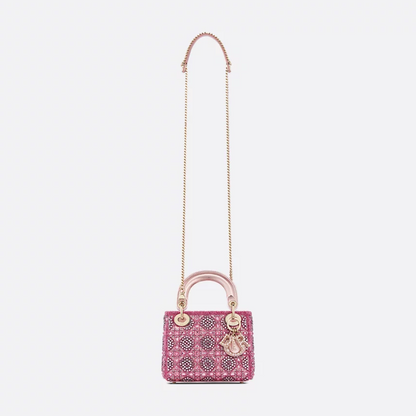 LADY DIOR MINI MIT PERLEN