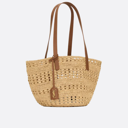 YVES SAINT LAURENT HANDTASCHE AUS RAFFIA