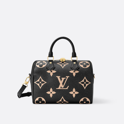 LOUIS VUITTON SPEEDY BANDOULIÈRE 25 EMPREINTE TASCHE SCHWARZ