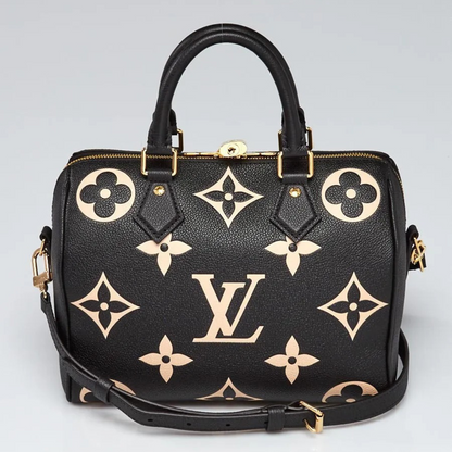 LOUIS VUITTON SPEEDY BANDOULIÈRE 25 EMPREINTE TASCHE SCHWARZ