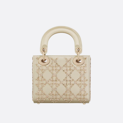 MINI LADY DIOR MIT PERLENBESTICKUNG