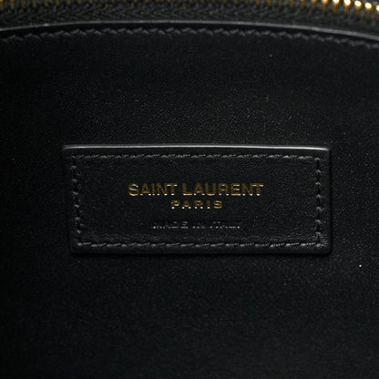 YVES SAINT LAURENT KLEINE HANDTASCHE AUS GENARBTEM LEDER